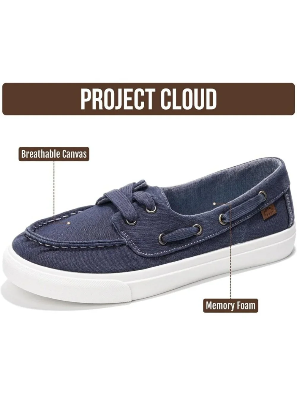 Comfortable Memory Foam Slip-On Sneakers for Women - Stylish Seasalt Color